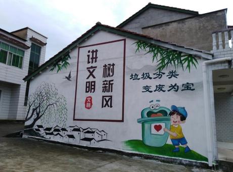 武平墙绘是现在流行的墙体广告